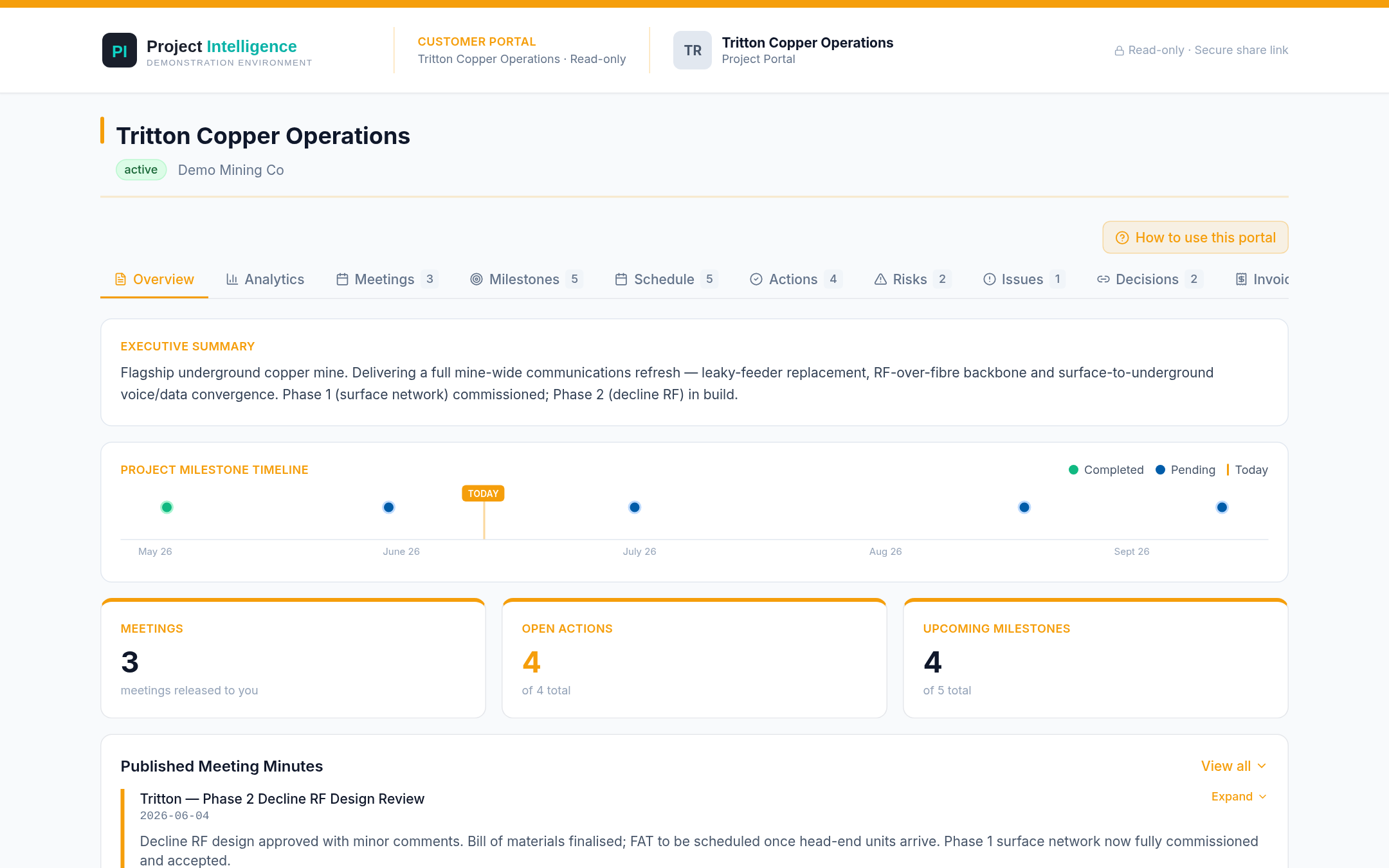 Site / Customer Portal